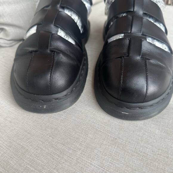 Dr.Martens Geraldo Gladiator Sandals Size 9 Mens/Womens 10, Black Leather - Picture 14 of 16